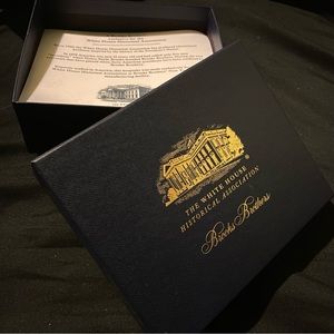 Limited edition blue White House neck tie.